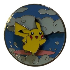 Pokemon Celebrations Flying & Surfing Pikachu Enamel Pin